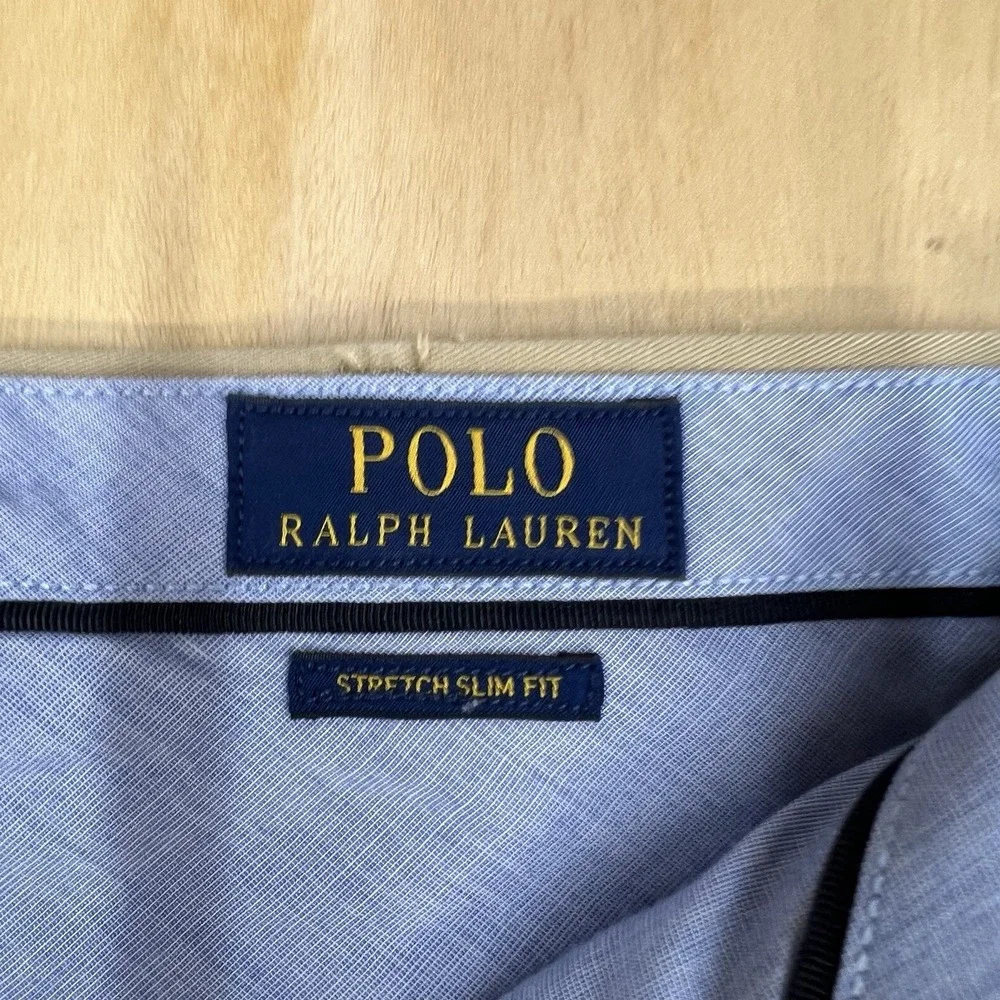 Polo Ralph Lauren Chino Pants Mens 34x34 Slim Fit Cotton Stretch Monument Tan